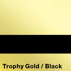 *Flexibrass 0,5mm Trophy Gold/Black 610 X 1238 mm