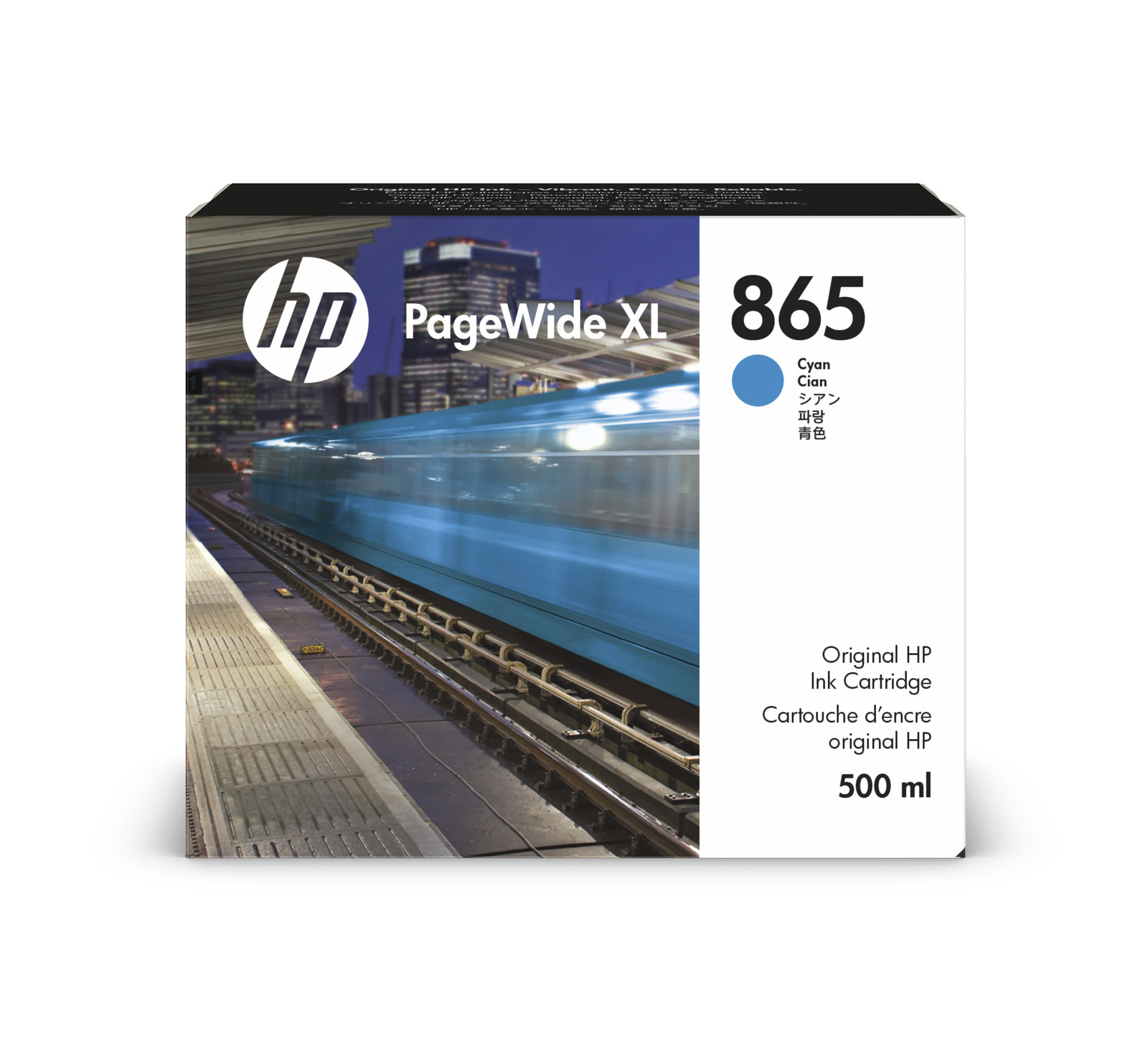 HP 865 500ml cyan muste PW4200/5200 XL