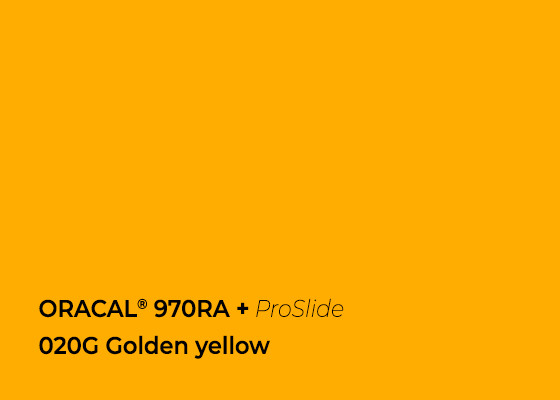 *ORA 970RA+PS 020 GoldenYellow gl.152cm (25m/rll) 
