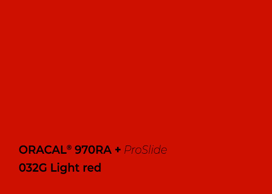 *ORA 970RA+PS 032 Light Red Gl. 152cm (25m/rll)