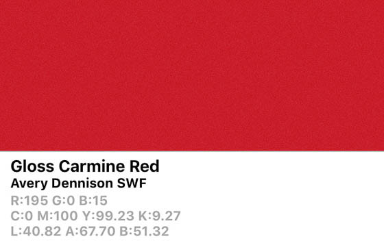 SWF Gloss Carmine Red-O 152cm (25m/rll) BP1150001