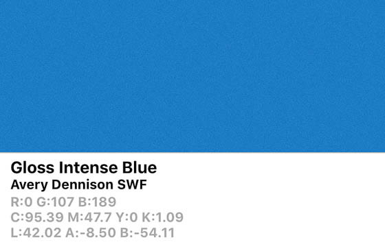 SWF Gloss Intense Blue 152cm (25m/rll) CB1690001
