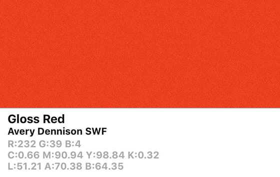 SWF Gloss Red-O 152cm (25m/rll) BP1100001