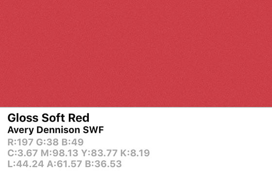 SWF Gloss Soft Red-O 152cm (25m/rll) BP1120001