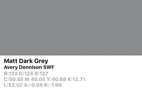 SWF Matte Dark Grey 152cm (25m/rll) CB1720008