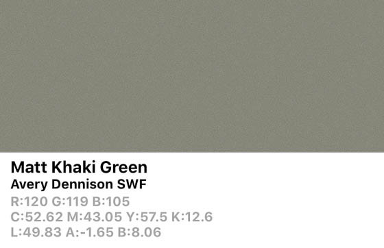 SWF Matte Khaki Green 152cm (25m/rll) LB5330001