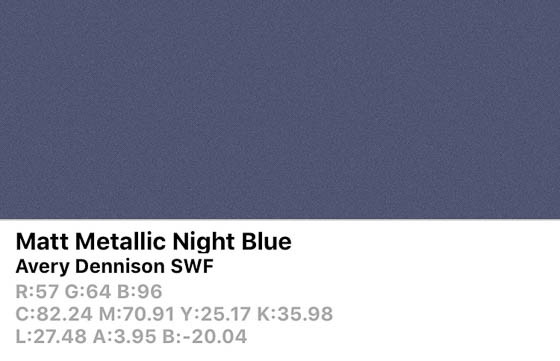 *SWF Matte Metallic Night Blue 152cm (25m/rll) LB5290001