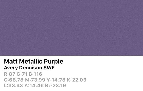 *SWF Matte Metallic Purple 152cm (25m/rll) LB5220001