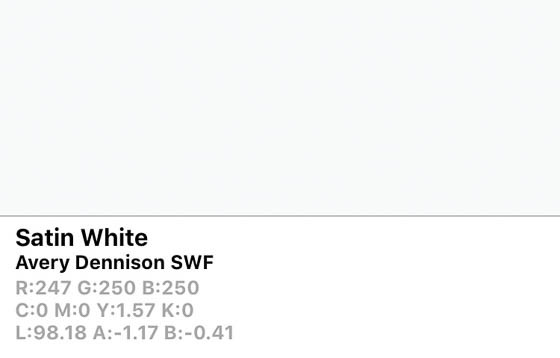 *SWF Satin White 152cm (25m/rll) AW1690008