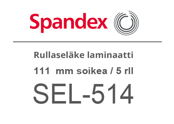 Rullaseläke laminaatti 111mm soikea 5rll