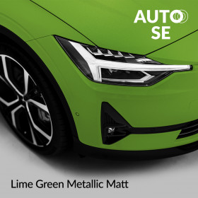 *AUTO SE Lime matt met 1.524x25m 