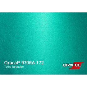 *ORA 970RA-172 turbo turq. met. 152cm (25m/rll) glossy metallic