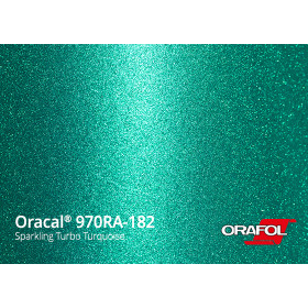 *ORA 970RA-182 turbo turq. spark. 152cm (25m/rll) glossy metallic